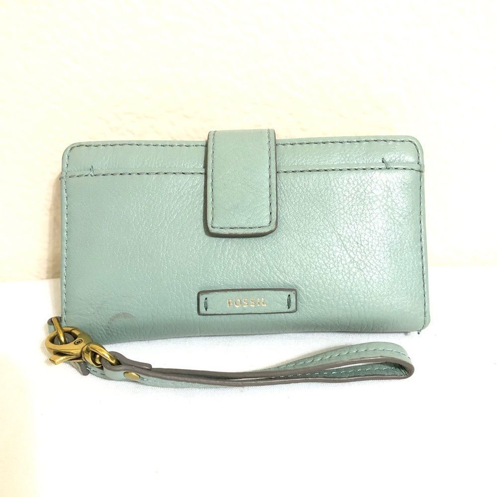 Fossil leather phone wallet